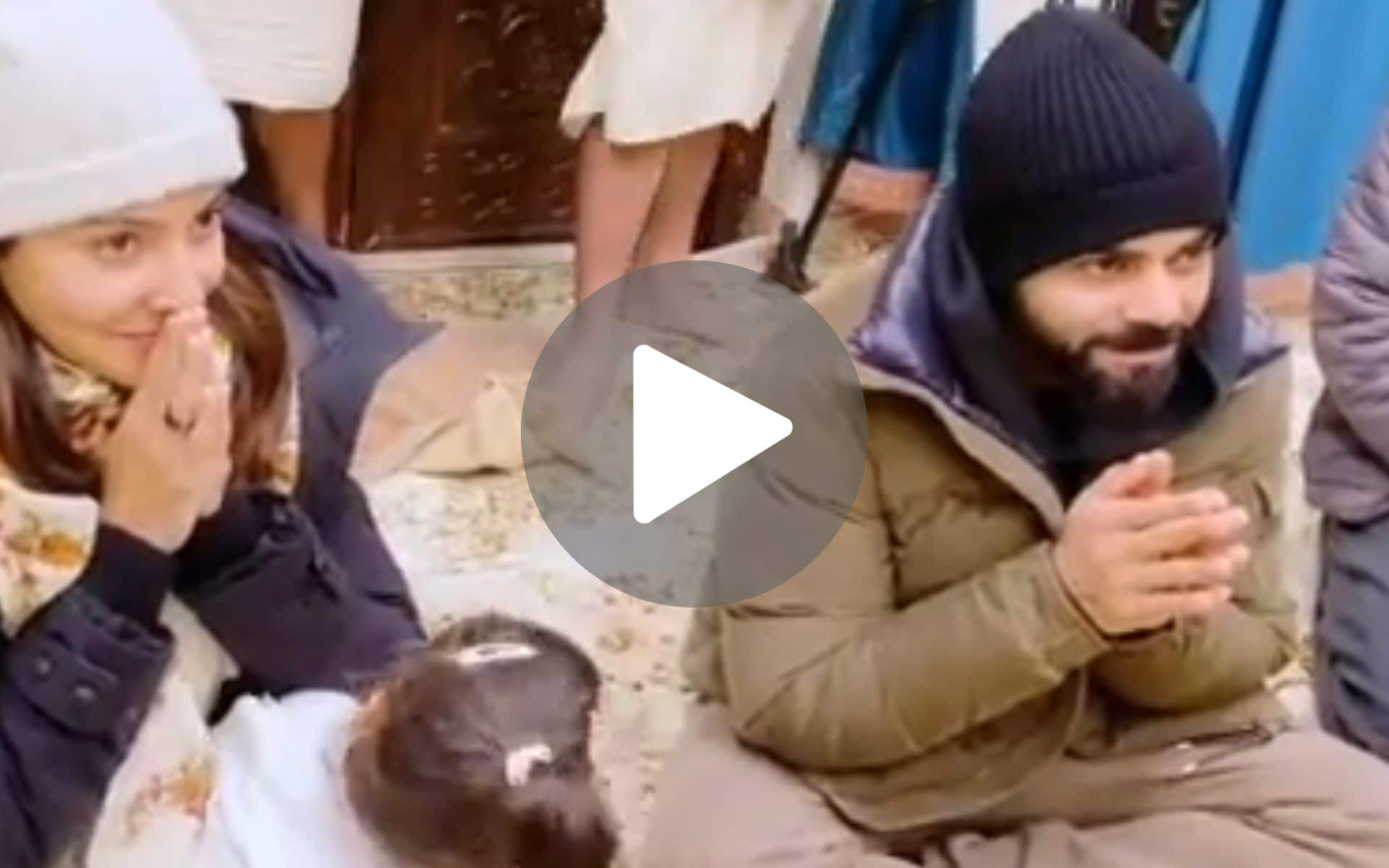 [Watch] When Virat Kohli, Anushka Sharma And Vamika Visited Baba Neem Karoli Ashram